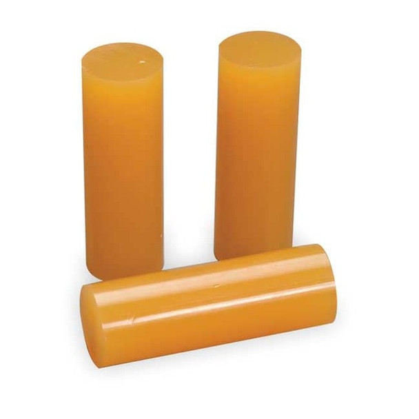 Hot Melt Adhesive, Clear, 1/2 in Dia, 12 in L, 50 sec Begins to Harden, 143 PK