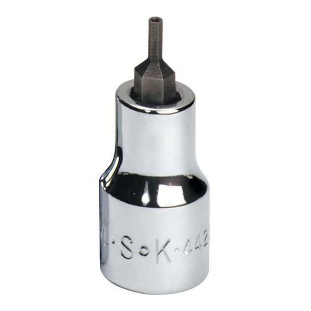 3/8 in Drive Tamper Resistant Hex Socket Bit SAE 3/32 in Tip, 2 3/4 in L