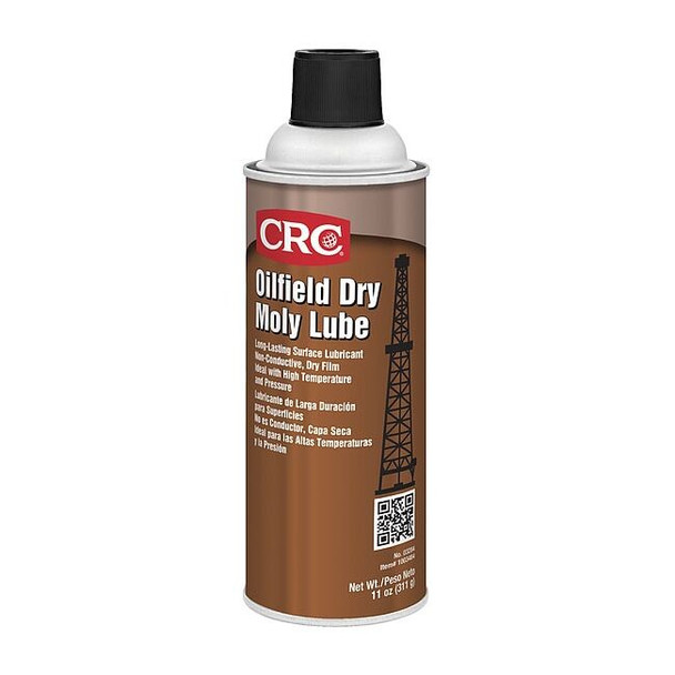 Oilfield Dry Molylube, Dry Film Lubricant, 11 oz, Aerosol Can, Molybdenum, Gray
