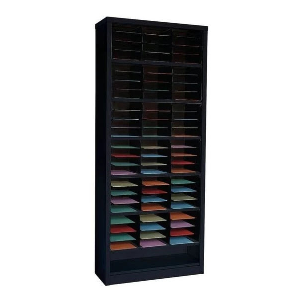 Manufacturer Varies Vertical Literature Organizer 72 Compartments, Black 5CRY5