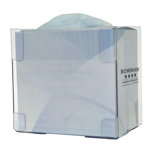 Bowman Dispensers Face Mask Dispenser,Clear,PETG Plastic FP-122