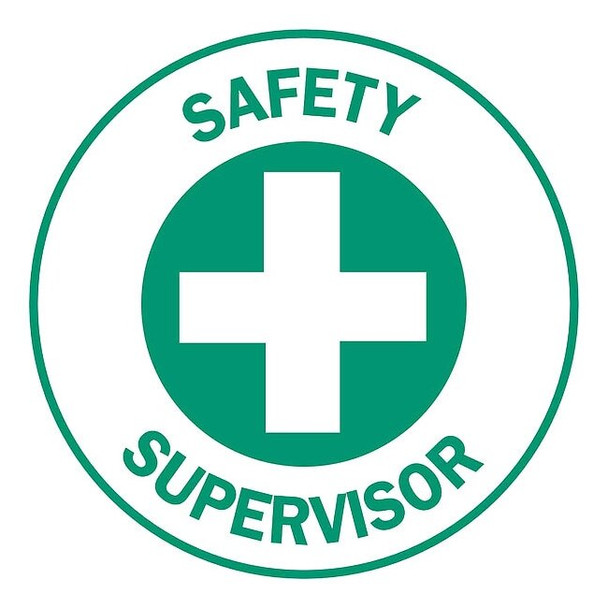 Brady Hard Hat Emblem Labl,2in. dia.,Vinyl,PK4, 49564 49564