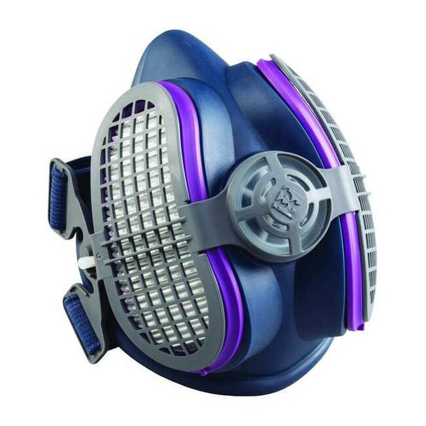 Half Mask Respirator, LPR-100, Includes Two P100 Filters, Medium/Large