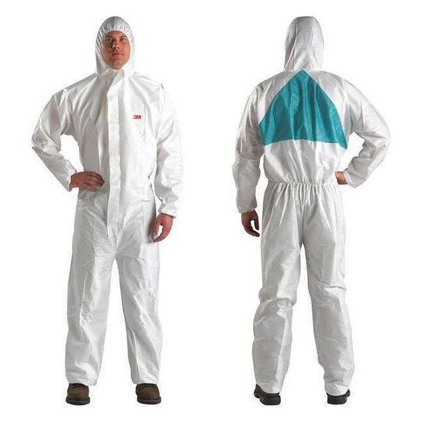 3m Hooded Disposable Coveralls, M, White, SMMMS 4520-M
