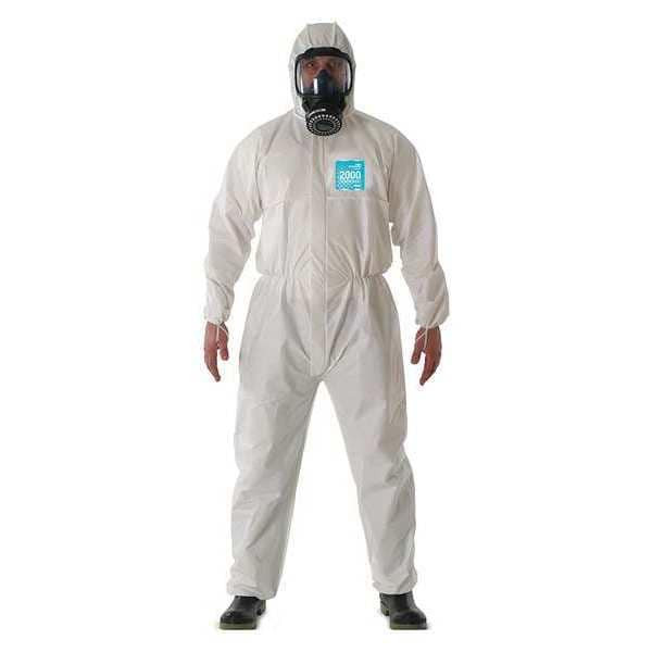Ansell Hooded Coverall,Elastic,Bound,XL,PK25 WH20-B-92-111-05