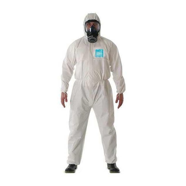 Ansell Hooded Coverall,Elastic,Bound,XL,PK25 WH20-B-92-111-05