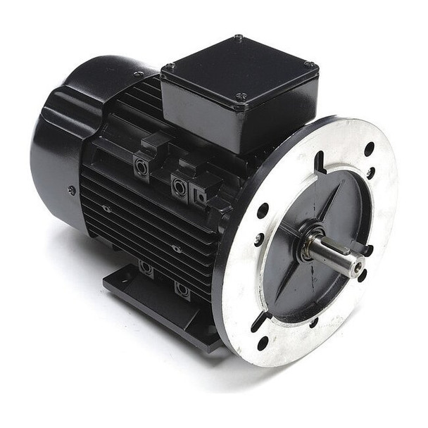 Leeson Metric Motor,1 HP,3.0/1.5A,1740 rpm 080T17FH15514