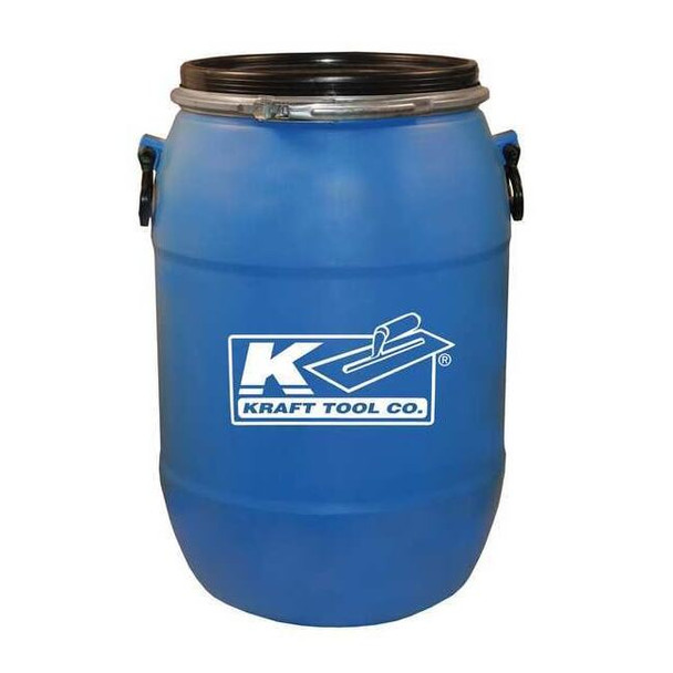 Kraft Tool Mixing Barrel, HDPE, 26 in H, Black GG601