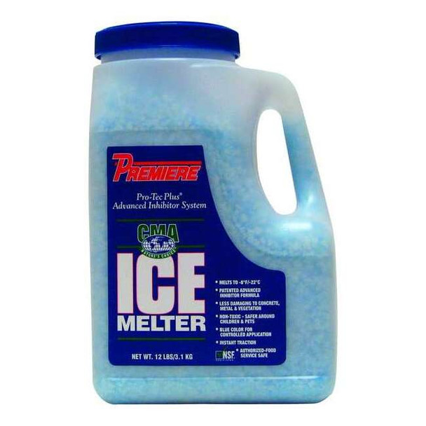 Premiere 12 lb Jug Ice Melt, Granular, -8 Degrees F, Blue CPM012JG-GR