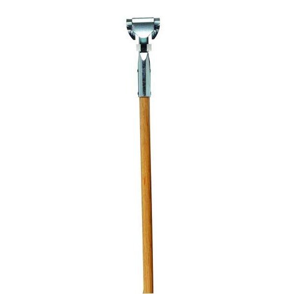 Tough Guy Dust Mop Handle, Clip-On, 60 in L, Wood 1TZG8