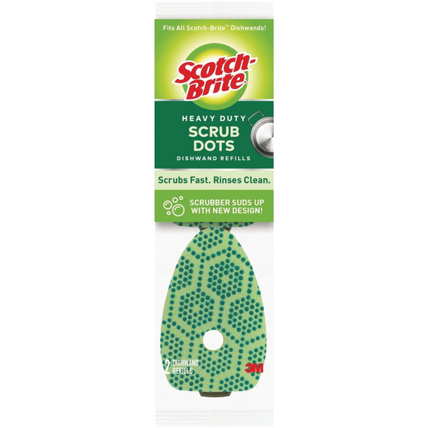 Scotch-Brite Scrub Dots Heavy Duty Dishwand Refills 488-2-7