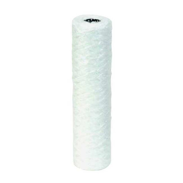 String Wound Filter Cartridge, 5 gpm, 100 Micron, 2-7/16" O.D., 10 in H, 6 PK