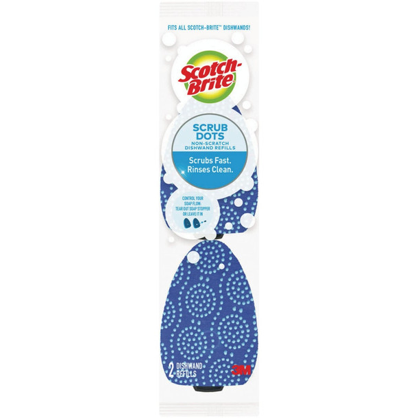 Scotch-Brite Scrub Dots Non-Scratch Dishwand Refills 487-2-7