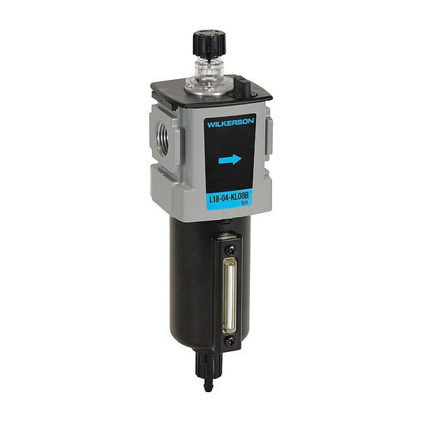 Wilkerson Air Line Lubricator, 90 cfm Max. Flow, Series: Compact L18-03-KL00B