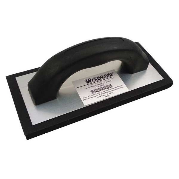 Westward Concrete Float,9 x 4 x 5/8 In,Rubber 13P541