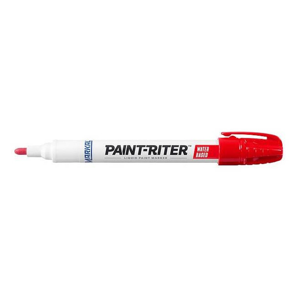 Markal Paint Marker, Medium Tip, Red Color Family, Paint 97402G