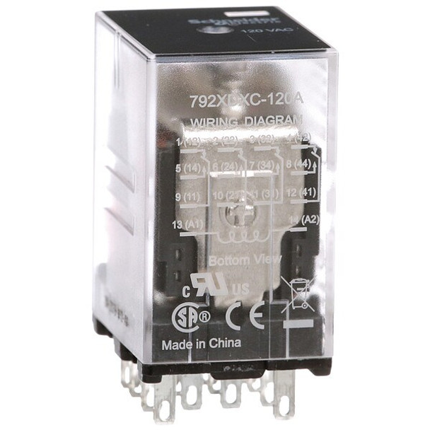 Plug-In, General Purpose Relay, Square, 6 A, 14, Faston Connector