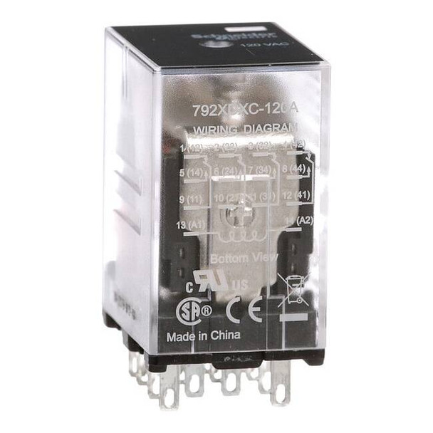 Plug-In, General Purpose Relay, Square, 6 A, 14 Pins, Faston Connector