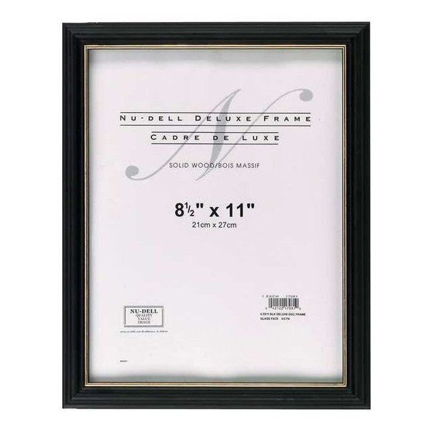 Nudell Deluxe Document Frame 8.5x11 Black 17081