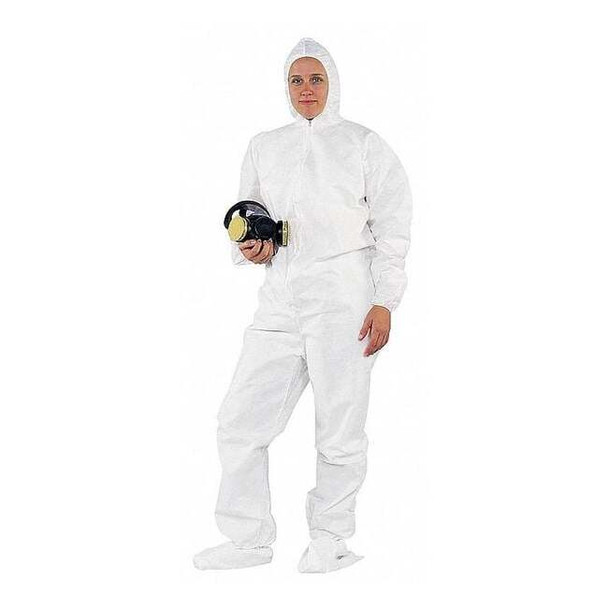 Kleenguard Hooded Disp. Coveralls,White,2XL,PK24 49125
