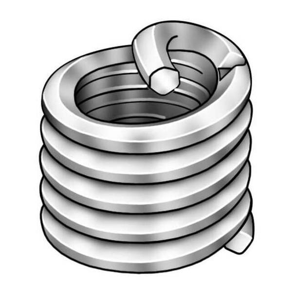 Tanged Helical Insert, Free-Running, 7/8"-9 Thrd Sz, 18-8 Stainless Steel