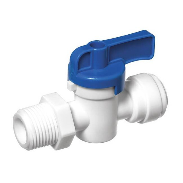 Usa Industrials Manual 2-Way Ball Valve,PushxMNPT,Acetal ZUSA-VLV-78