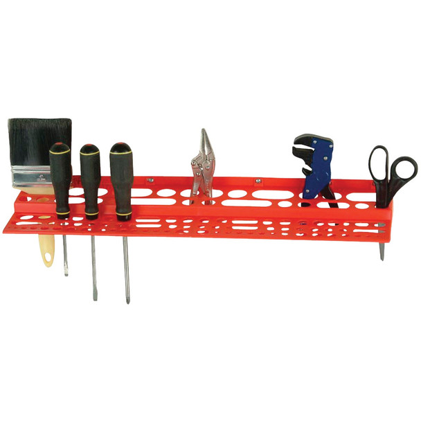 Quantum Storage Red Polypropylene Tool Rack RTR-96