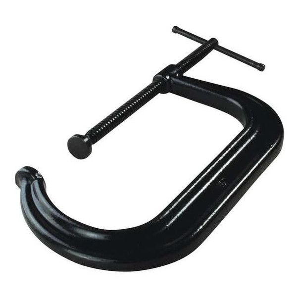 Bessey C-Clamp,10 in Maximum Opening,Black CDF410