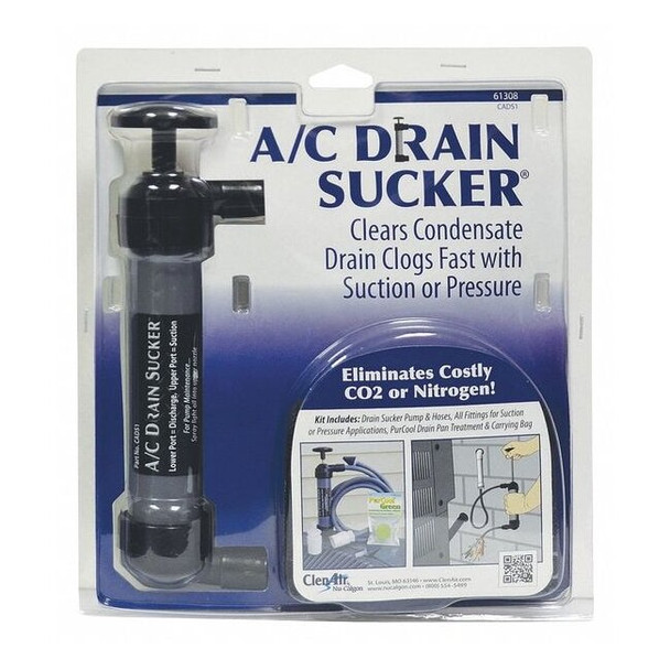 Nu-Calgon Drain Clearing Gun,Manual Pump,Plastic 61308