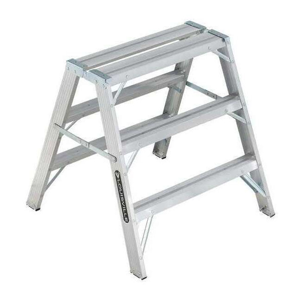 Louisville Sawhorse Ladder, Aluminum, 34" W x 37" H L-2032-03