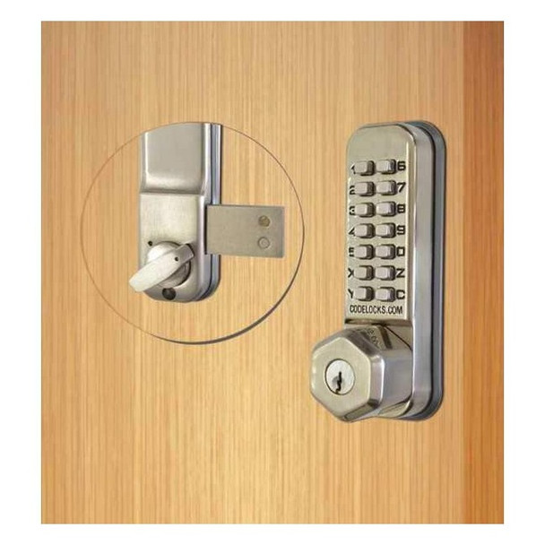 Codelocks Mechanical Lockset,Stainless Steel,Knob CL200K-SS