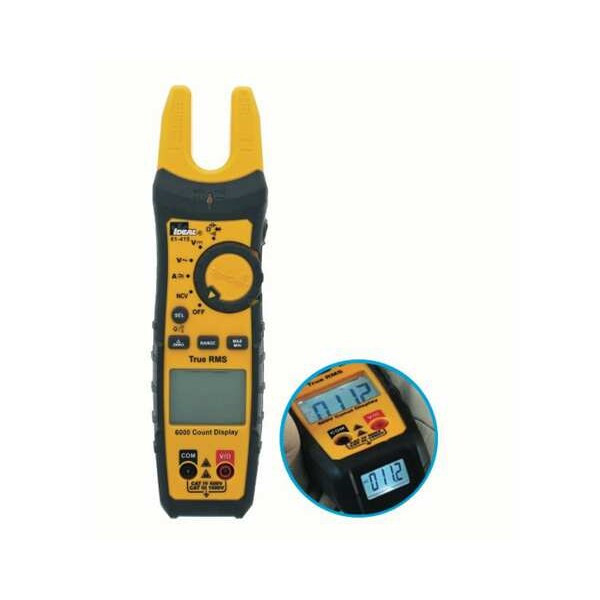 Ideal Clamp Meter, Dual Backlit, 200 A A, 0.75 in (19 mm) Jaw Capacity 61-415
