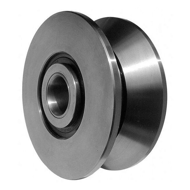 Smith Bearing Track Roller,Yoke,Dia 1 In.,V-Groove VYR-4-1/2