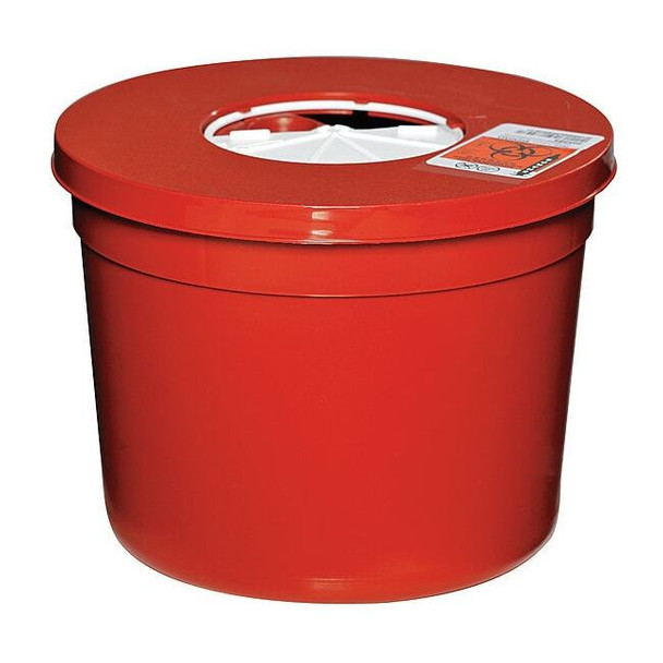 Covidien Sharps Container,Red,Round,5 Qt,PK5 SR5Q100950