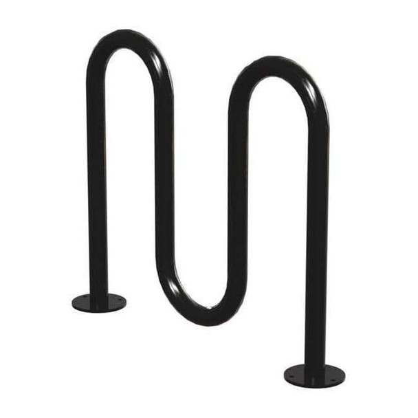 Madrax Bike Rack,Blk,(5) Bikes,36 in. H,3 in. W QS-H36-5-SF-B