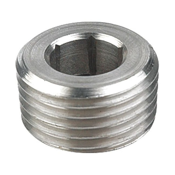 Hex Socket Plug, 1/8 in, 316L Stainless Steel, MNPT, Class 150, ASTM A351