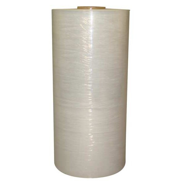 Stretch Wrap, 20" W x 5000 ft. L, 80 ga, Cast Style, Clear, Standard Duty