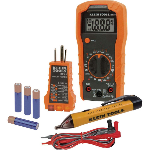 Klein 3-Piece Multimeter Test Kit 69149P