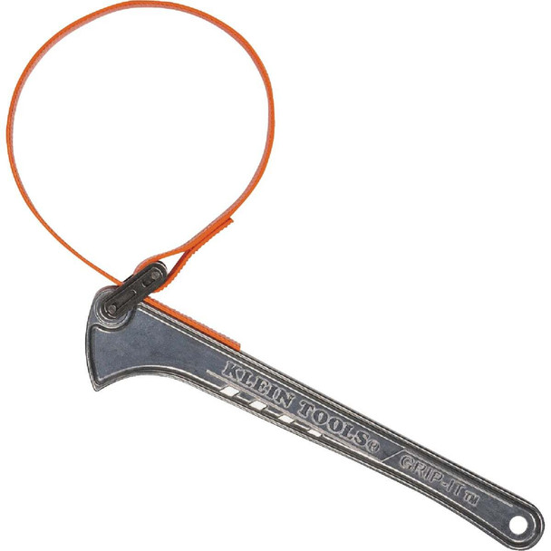 Klein Grip-It 1-1/2 In. to 5 In. Strap Wrench with 12 In. Handle S12HB