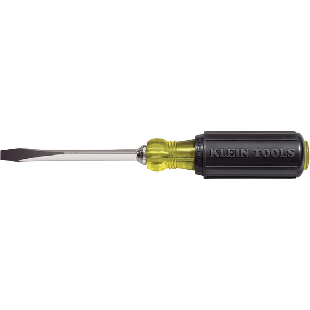 Klein 1/4 In. x 4 In. Square Shank Keystone Slotted Screwdriver 600-4