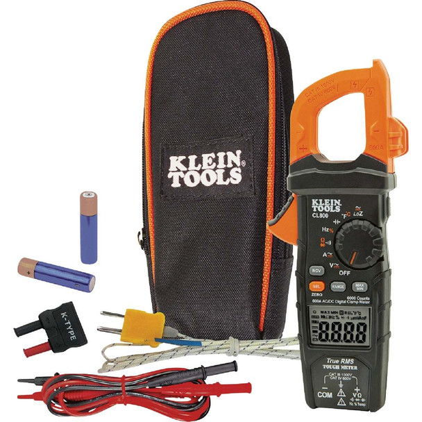 Klein 1000V AC/DC Auto-Ranging Clamp Meter CL800