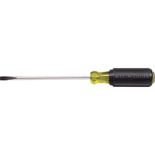 Klein 1/4 In. x 6 In. Cabinet-Tip Slotted Screwdriver 605-6