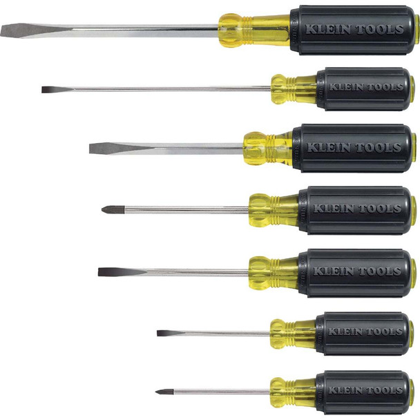 Klein Cushion-Grip Screwdriver Set (7-Piece) 85076