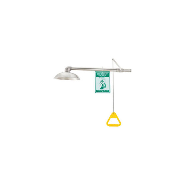 Global Industrial Emergency Drench Shower Horizontally Mounted Stainless Steel