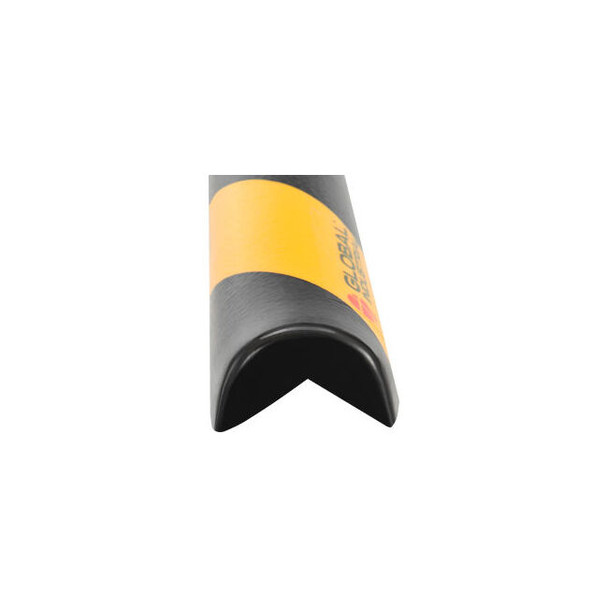 Global Industrial 90-Degree Rounded Corner Bumper Guard Type A 39-3/8""L Black/Y