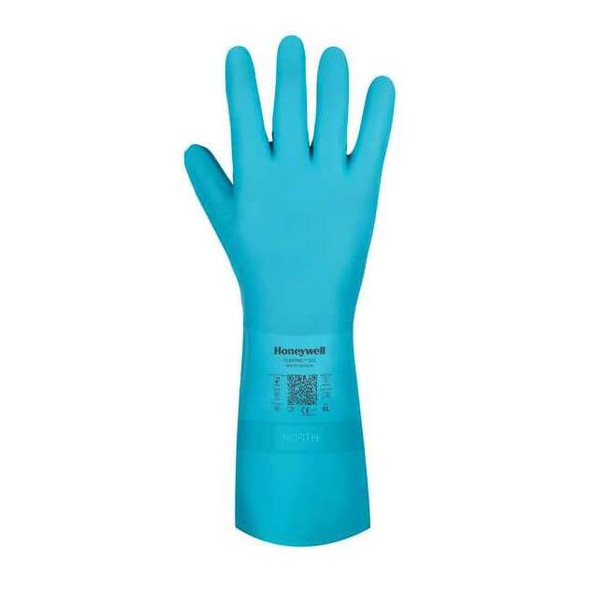 Flextril Chemical Resistant Gloves, Nitrile, 13 in L, 0.38 mm, Green, XXL, 1 PR
