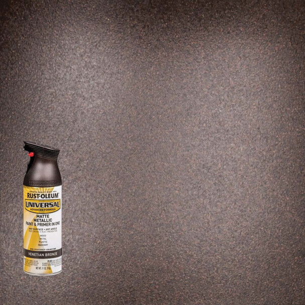 Rust-Oleum Universal 11 Oz. Matte Metallic Venetian Bronze Spray Paint 353092