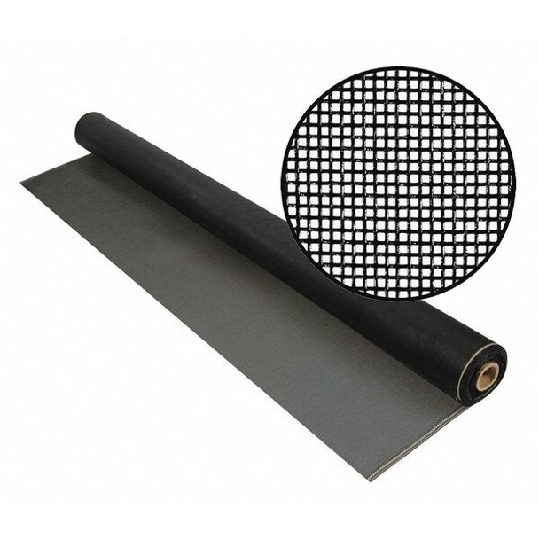Phifer Screen, Roll, 25 ft L, 4 ft W, Charcoal 3032231