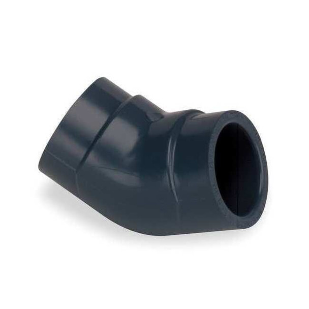 PVC Elbow, 45 Degrees, Socket x Socket, 3 in Pipe Size