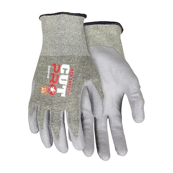 Cut-Resistant Gloves, Cut Level A5 ,Dipped ,Polyurethane ,Smooth ,M 12 PK